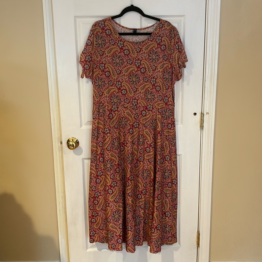 A-line Paisley dress